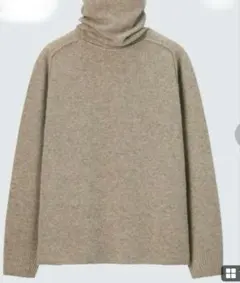 UNIQLO U プレミアムラムウール長袖タートルネックセーター M