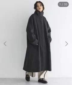 伊原葵 pronk ネイビー オーバーサイズ ロングコート - メルカリ