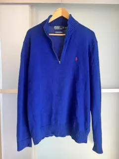 Polo Ralph Lauren ジップアップ コットン ニットセーター L
