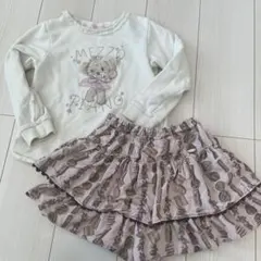 総額22000円 メゾピアノ クマ トレーナー 短パン 130㎝ まとめ売り