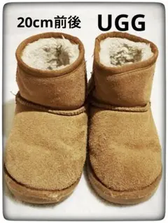 良品　UGG ムートンブーツ ブラウン 20cmキッズ 防寒 定番 カジュアル