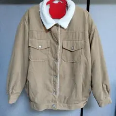 【最終価格】大きいサイズ　コーデュロイブルゾン　4L