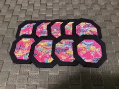 沖縄紅型 ピンク 超特価セール品＞タペストリー縦長（ピンク）沖縄独特の絵柄（紅型びん