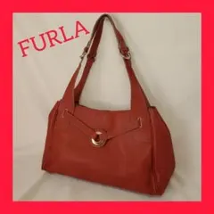 FURLA レッド レザー ショルダーバッグのサムネイル