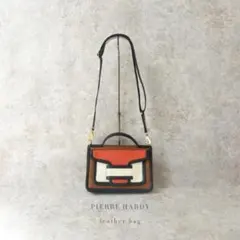 美品⭐︎PIERRE HARDYキューブ柄トートバッグ ポーチ保存袋ストラップ