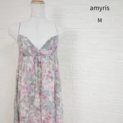 amyris 花柄 マキシ ワンピース キャミ 春 夏 *987