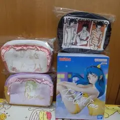 うる星やつら Relax time フィギュア ラム1点 BOX型ポーチ3点