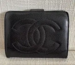 期間限定！CHANEL シャネル　二つ折り　財布　折りたたみ　がま口