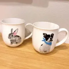 Francfranc アニマル マグカップ 2個セット フランフラン