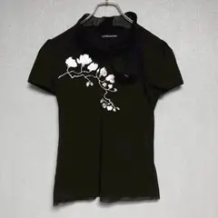 ✨日本製✨ ヴィヴィアンタム 1 カットソー デザイン 刺繍 モード 黒 高級 ✨日本製✨ ヴィヴィアンタム 1 カットソー デザイン 刺繍