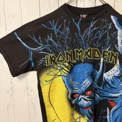 90s アイアンメイデン Tシャツ XL 総柄 1992年製 giant バンT