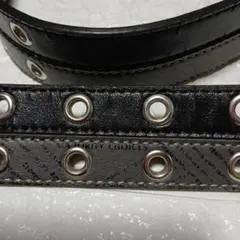 MA JORITY CHOICES 黒、グレースタッズ付き黒ベルト