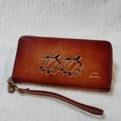 Aloha hawaii ハンドル付きウォレット 長財布 ラウンドファスナーのサムネイル