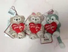 ディズニーシー ダッフィー ほか ぬいぐるみストラップ バレンタイン まとめ売り