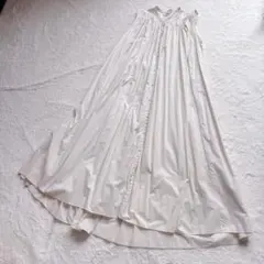 IENA ノースリーブ ホワイトシャツワンピース