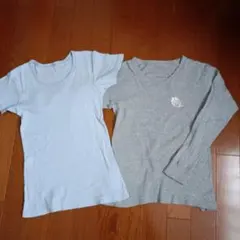 綿100%、半袖長袖、肌着２枚セット