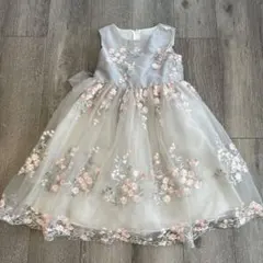 キャサリンコテージ　120サイズ 花柄刺繍ドレス