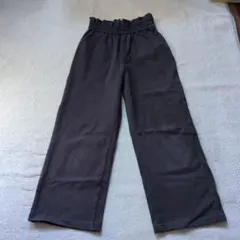 glray様GU GIRLSカットソープルオンワイドパンツ 150 ネイビー