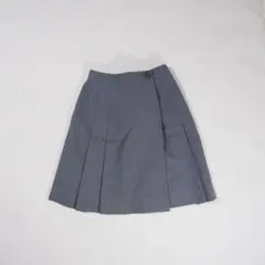 Christian Dior プリーツスカート グレー ウール 古着