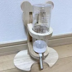 125ml ハムスター 水飲み 置き型 給水器 木製 スタンド式 小動物 ウサギのサムネイル