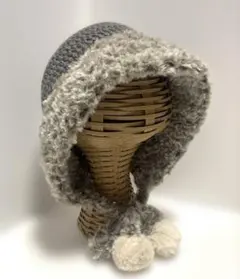 ハンドメイド(243) 手編み バラクラバ　ニット帽