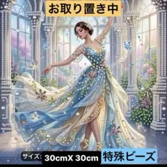 ☆専用☆ダイヤモンドアート特殊ビーズ フラワードレスレディー - メルカリ