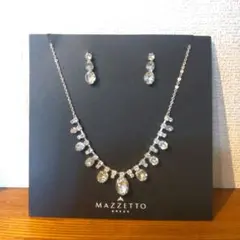 値下げ！AZZETTO DRESS ネックレス イヤリングセット