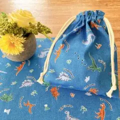 30x40恐竜柄　ランチョンマット&給食袋セット　給食ナフキン　ハンドメイド