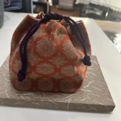未使用　西陣織　巾着