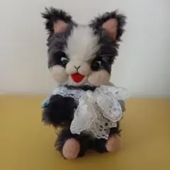 定価55000円 作家 ぬいぐるみ ハチワレねこちゃん 人形 さて - メルカリ