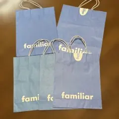 familiar ショップ袋 手提げ紙袋　サイズ違い5枚セットのサムネイル