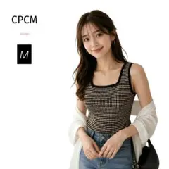 CPCM ジャガードタンクトップ 韓国 ドット柄のサムネイル