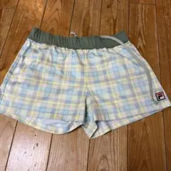 FILA チェック柄 ハーフパンツM