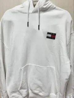 TOMMY JEANS ホワイト パーカー L