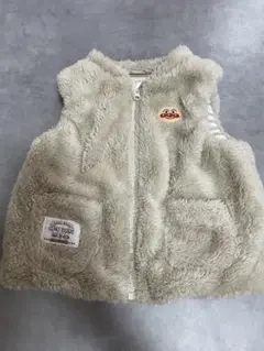 アンパンマン　フリースベスト 90cm ベージュ