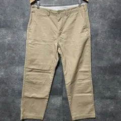 GU L チノパン ベージュ テーパード カジュアル メンズ