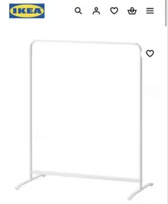 IKEA MULIG ムーリッグ ハンガーラック ホワイト 小のサムネイル