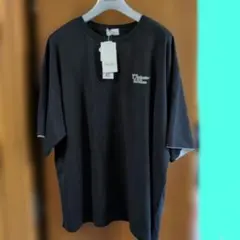 Denifits バックプリント Tシャツ ブラック 4L