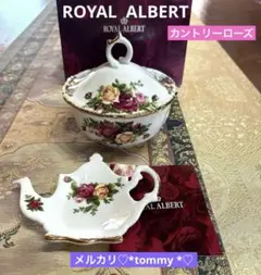 ROYAL ALBERT オールドカントリーローズ＊小物入&ティーバッグトレイのサムネイル