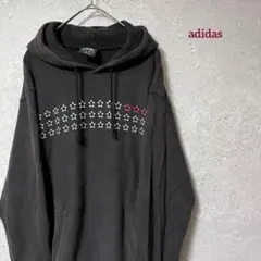 adidas アディダス パーカー サッカー フットサル ゆるダボ 古着 M
