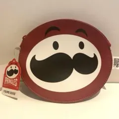 最終値下げ PRINGLES プリングルス コロンポーチ レッド 丸型ポーチ