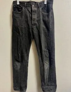 90s Levi’s 501 USA製 ブラックデニム 先染め W38L34