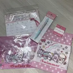 新品 ★ SWIMMER 2027年 卓上カレンダー 巾着 ペン 3点セット