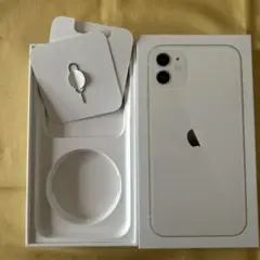 iPhone11 White 64GB の箱　 SIMピン付き