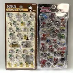 【正規品】ボンボンドロップシールスヌーピー&プチドロパワーパフガールズ2枚セット