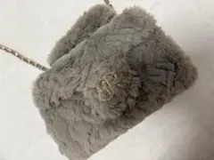 RANDA 2WAY モノグラムパーツファーバッグ