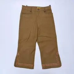 【BETTY'S BLUE】Shinji Abe ワイドパンツ ハーフパンツ 茶