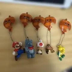 スーパーマリオキーホルダー ５個セット マリオ等