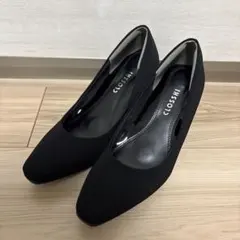 お値下げ❗️新品❗️CLOSSHI しまむら パンプス ブラック 黒 セレモニー