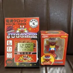ぱちどーる　ジャグラーフィギュア+ジャグラー電波クロックRED